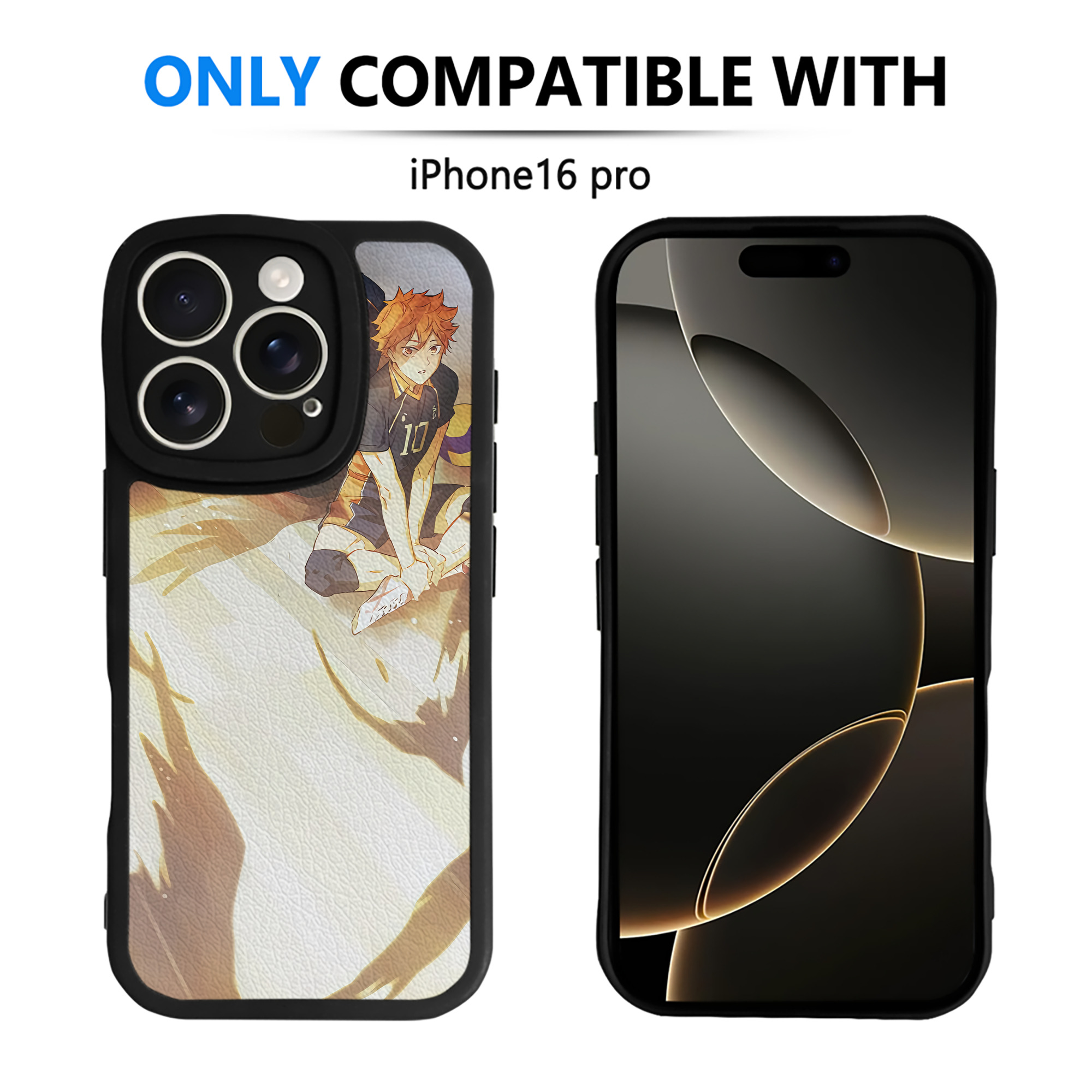 （画像用） ハイキュー!! Haikyu!! 【iPhone 16シリーズ対応】シリコンスマホケース（レザー調） 材質：シリコン